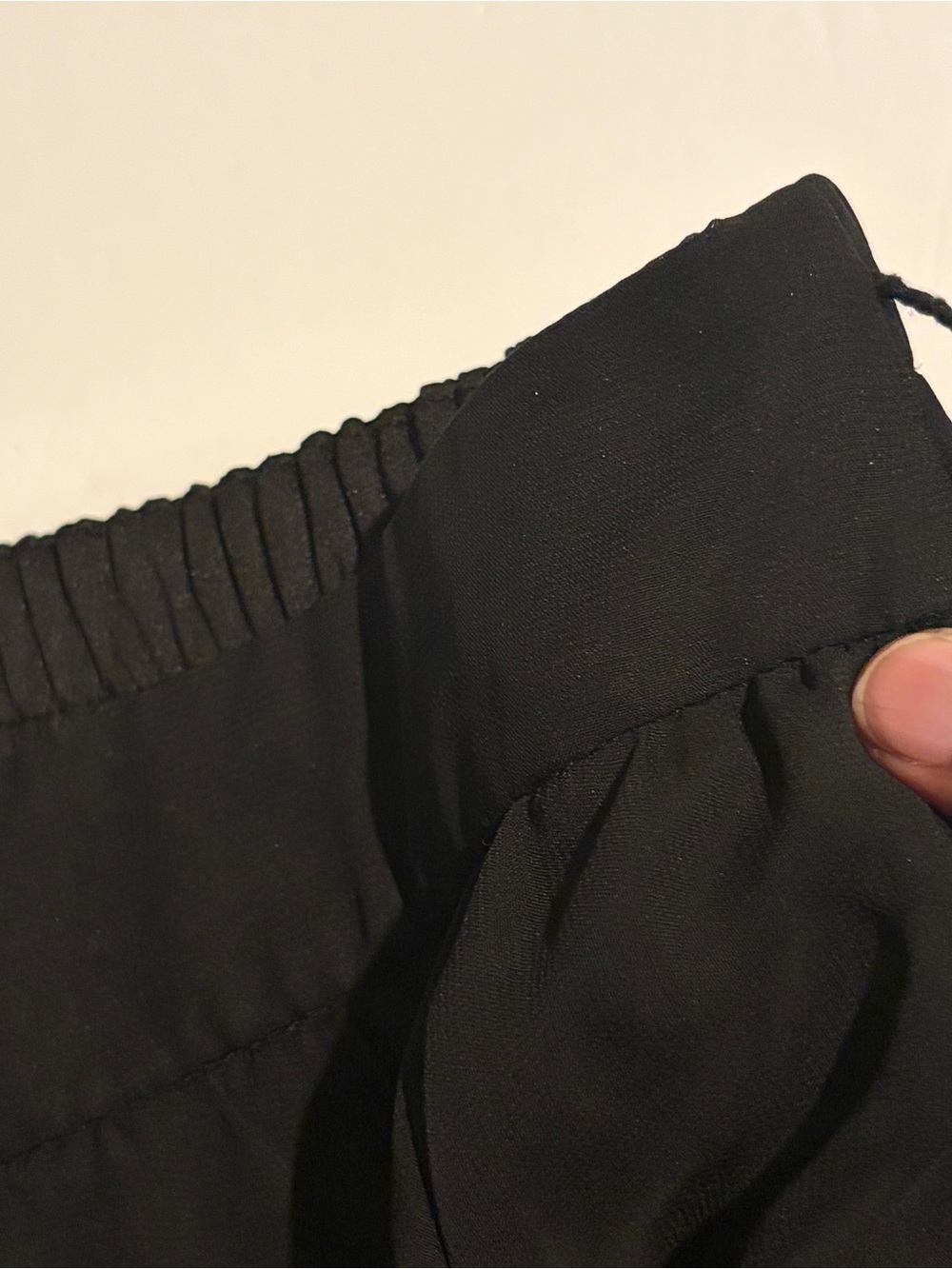 Stoosh Black Chiffon High Low Skirt Large L Handkerchief Hem Asymmetrical - Picture 9 of 11